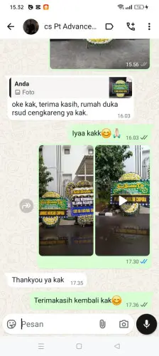 Testimonial Papan Bunga Pernikahan rahayu