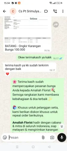 Testimonial Papan Bunga rahayu