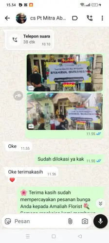 Testimonial Papan Bunga rahayu
