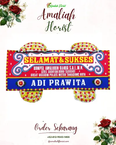 Karangan Bunga Ucapan Selamat rahayu